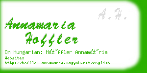 annamaria hoffler business card